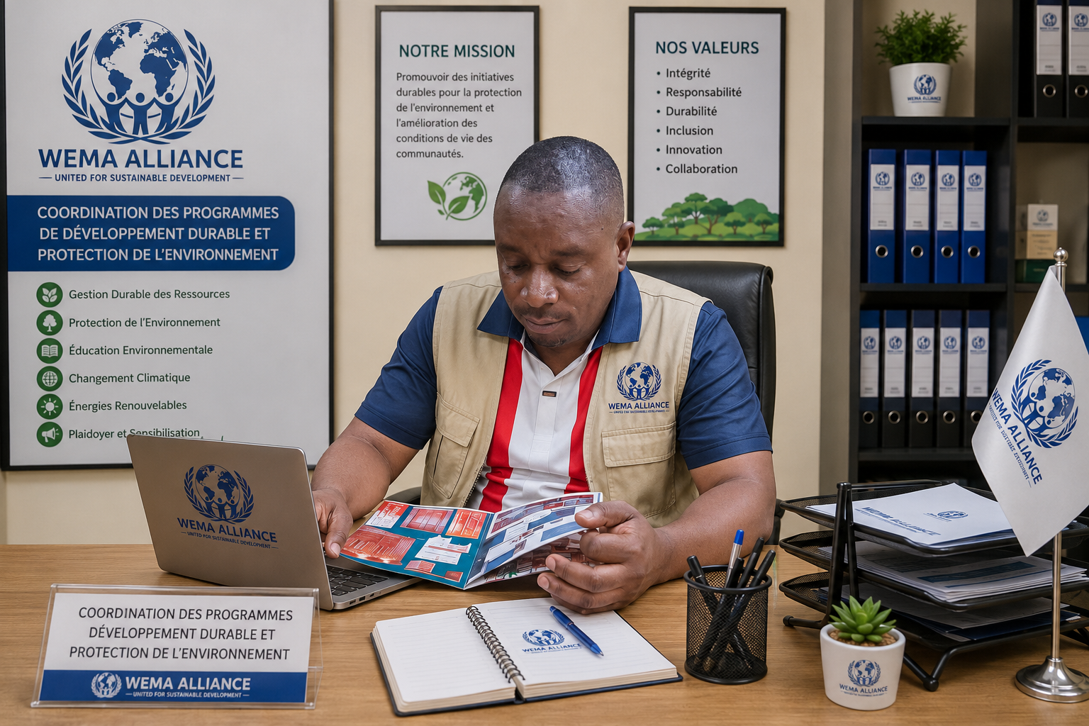 La Coordination des programme de Développement durable et Protection de l'environnement au sein de WEMA ALLIANCE ORG
